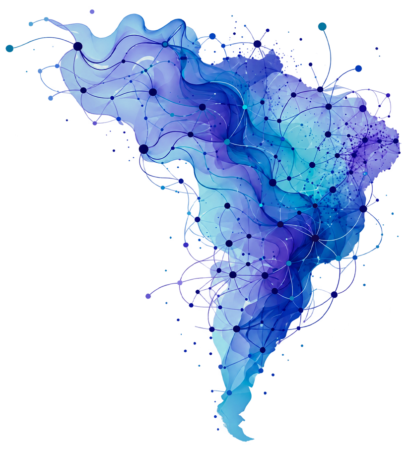 Mapa do Brasil em rede — identidade visual do VI SNS